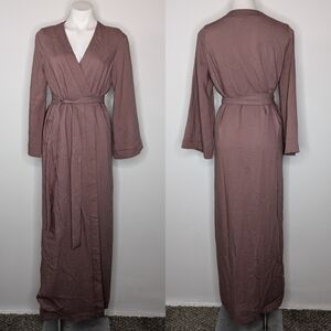 Inayah neutral purple modest wrap dress M/L